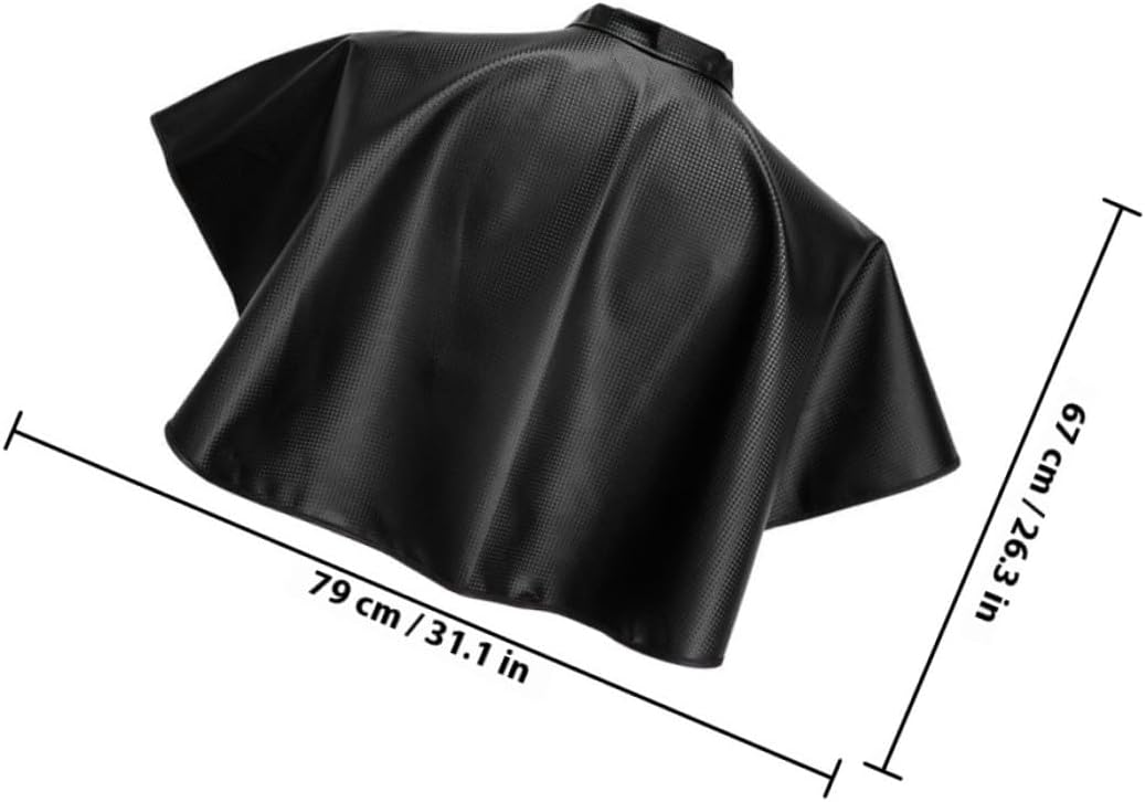 Waterproof Hair Coloring Cape 2pcs Black Salon Apron for Hair Stylist Hairdresser Shampoo Cover