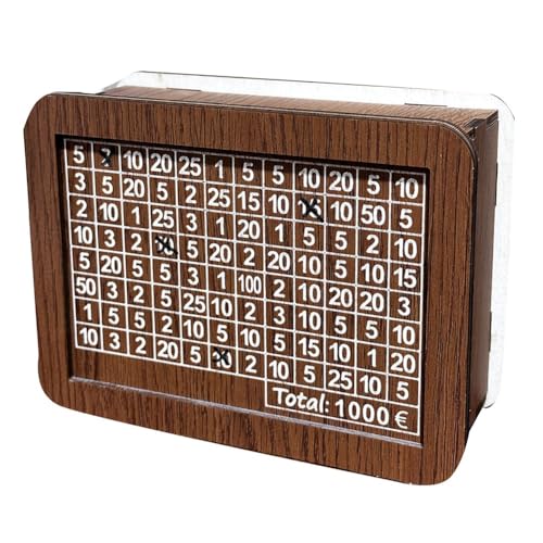 Qyrugcxs Tirelire RéTro Japonaise avec Comptoir, Tirelire en Bois pour Enfants, Budget, 1000