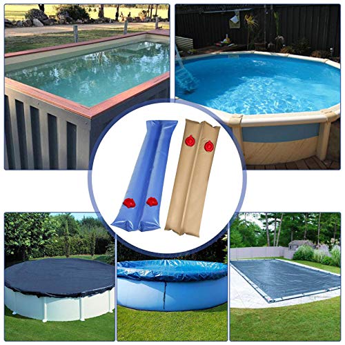 Cobertura de inverno para piscina de 7,8 pés Tubo de água duplo embutido, Tubo de água duplo para co
