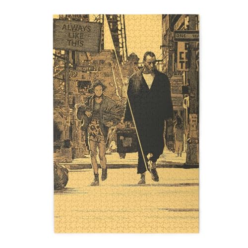 レオン映画 (1) 木製ジグソーパズル&知育玩具 - 1000ピース 趣味?? 大人子供兼用 完成サイズ75×50cm クリスマス/誕生日プレゼントに最適