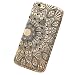 Sannysis Henna Black Floral Flower Plastic Case Cover Skin for iPhone 6S