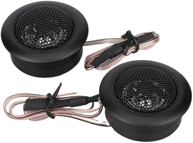 12V 120W Car Audio Dome Tweeter Speaker Pair Compatible with Most Vehicles