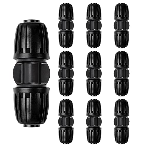Precihw Drip Irrigation 1/2" Barbed Coupling Fittings, Straight Drip Irrigation Barbed Coupling Single Barbed Connector Fits For Universal (1/2" Id X 0.63''~0.65" Od) Irrigation Tubing #TOP20