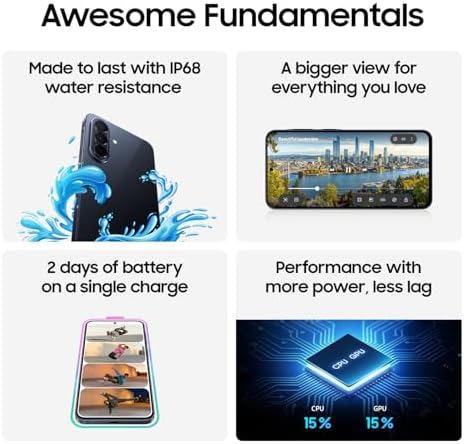 Samsung Galaxy A57, 256GB, Awesome Navy, 5G (Unlocked, CAD Version) - 6.7" Super AMOLED+ FHD+ Display, Awesome Intelligence, 8GB RAM, 50MP, 45W Fast Charging - Financing Available - 3