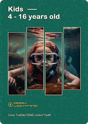 Dark Lightning Shorty Wetsuits For Kids Boys And Girls, 2Mm Neoprene Thermal Swimsuit, Toddler/Junior/Youth Wet Suits,Black/Coral, M #TOP4