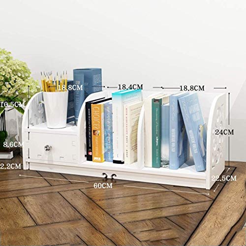 Zldctg Simple Modern Desktop Book Shelf For Student Desk Bookcase On Desktop Bookshelf Small Bookshelf #TOP2