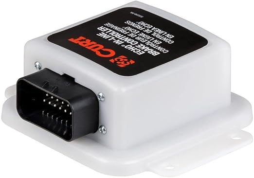 CURT 51200 Echo in-Line Electric Trailer Brake Controller with Bluetooth® Enabled Smartphone Connection, Proportional