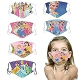 Kids Washable Face Mask Masks, Princess Cute Children Facemask Boys Girls Age 8-10 Years Old Kid,...