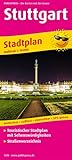 Stuttgart: Touristischer Stadtplan mit Sehenswürdigkeiten und Straßenverzeichnis. 1:18000 (Stadtplan: SP)