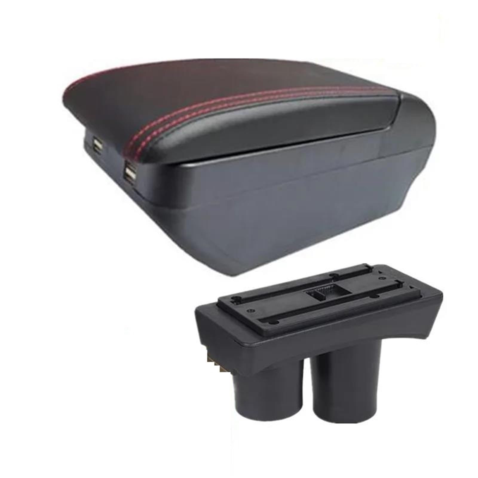 Hjkdsz Type D For Citroen C2 C3 Car Storage Console Armrest Boxes Interior Center Organizers Dedicated Accessories(Type D)