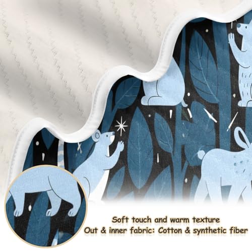 Custom Jungle Animal Dark Blue Black Small Blanket Cozy Custom Print Picture Baby Blanket with Name for Newborns, Infants, & Toddlers 30x40in mantitas para2