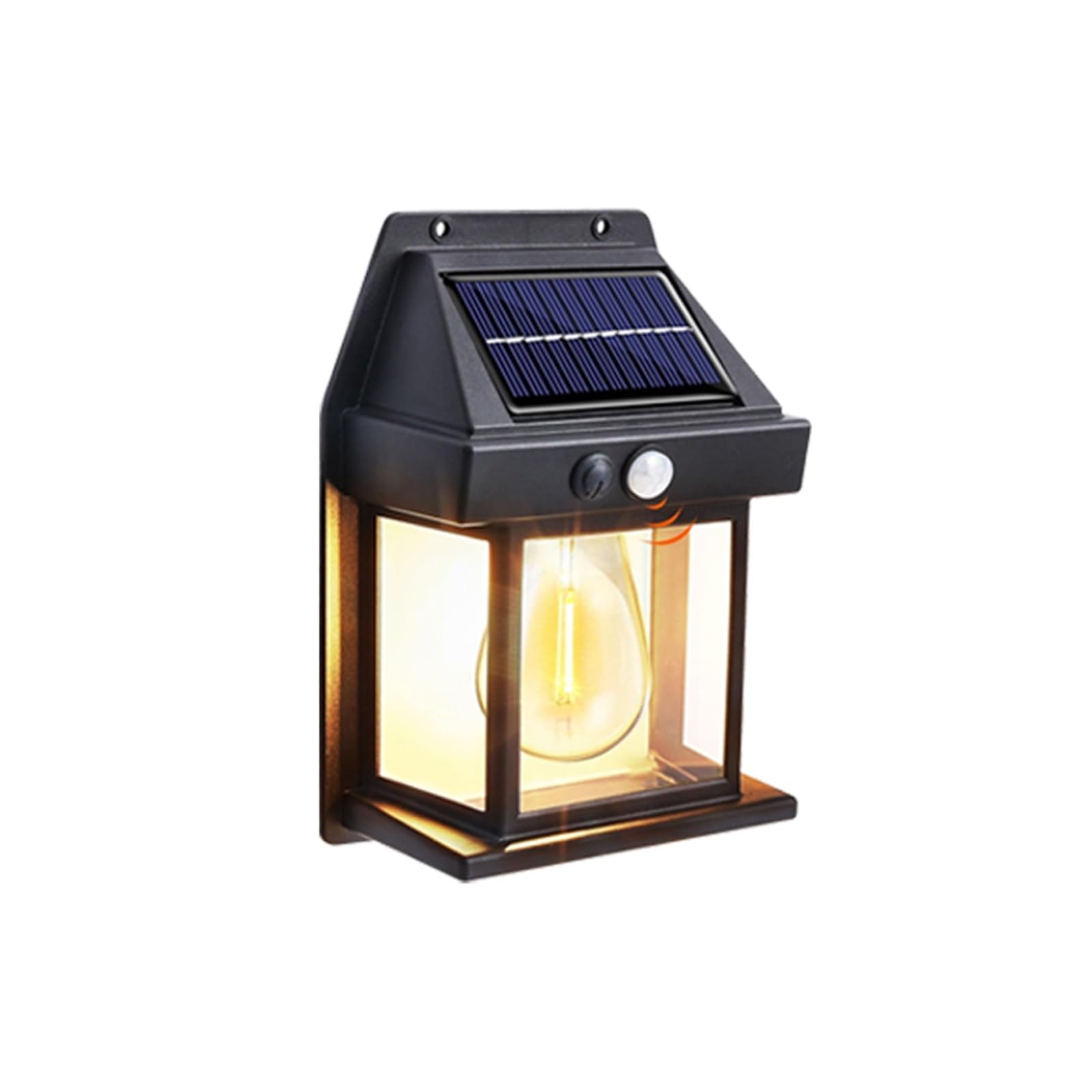 PengWei 1pc Solar Tungsten Wall Light 30W Outdoor LED Lamp with PIR Motion Sensor IP65 for Garden Yard(1pc)