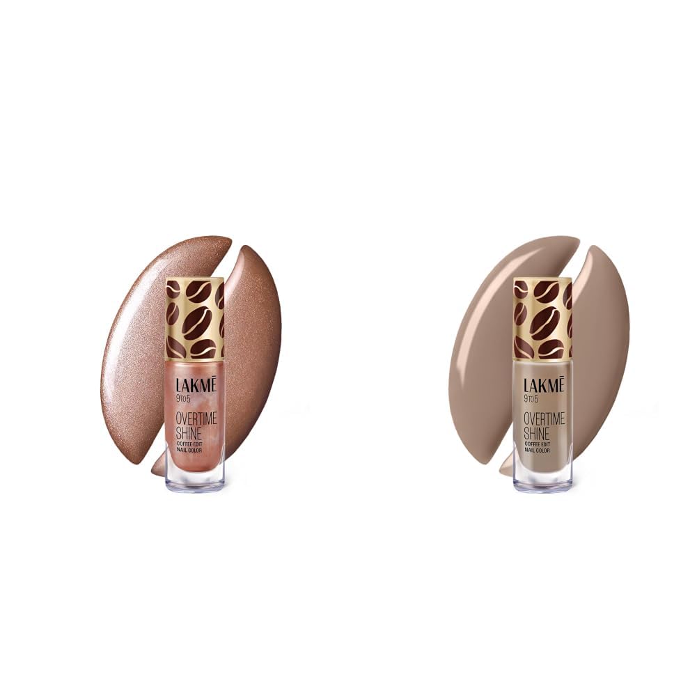Lakme 9 to 5 Overtime Shine Nail Polish - Coffee Edit-12 Toffee Crunch 6ml Lakme 9 to 5 Overtime Shine Nail Polish - Coffee Edit- 04 Mocha Mist 6ml-picture-32
