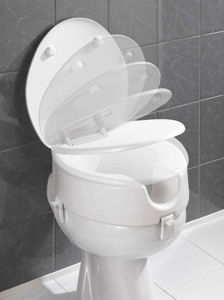 Wenko 20063100 Premium Toilet seat Secura Easy Close Soft Closing Mechanism, Plastic Duroplast, 41.5 x 19 x 44 cm, White