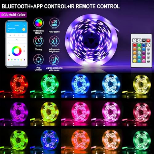 CHARKEE 130ft LED Strip Lights RGB Color Changing by CHARKEE - Used condition - Image 5