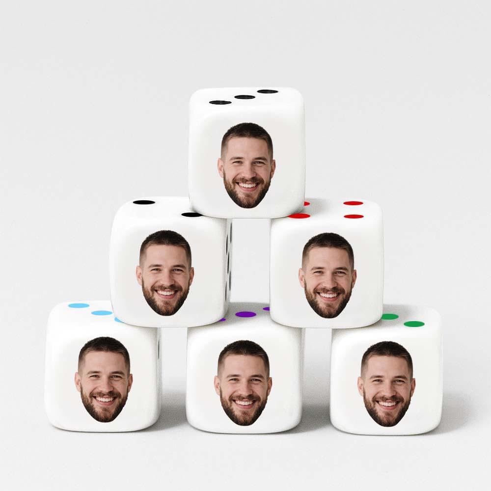 Custom Dice with Face โ Personalised Photo & Logo Game Dice โ Funny Gift for Him, Family & Friends โ Perfect for Anniversary, Valentine's, Birthdays, Weddings, Christmas & Parties, Group Activities