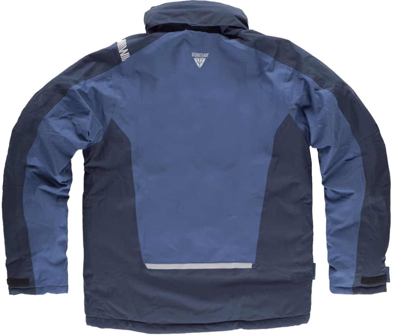 WORKTEAM Parka con capucha combinada y detalles reflectantes, Acolchada. Ideal para trabajo, tiempo libre, etc. Unisex