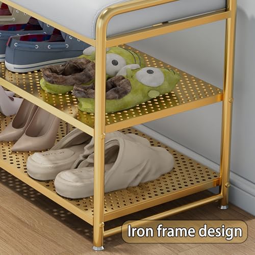 Banc à chaussures avec coussin confort pour entrée moderne - 4