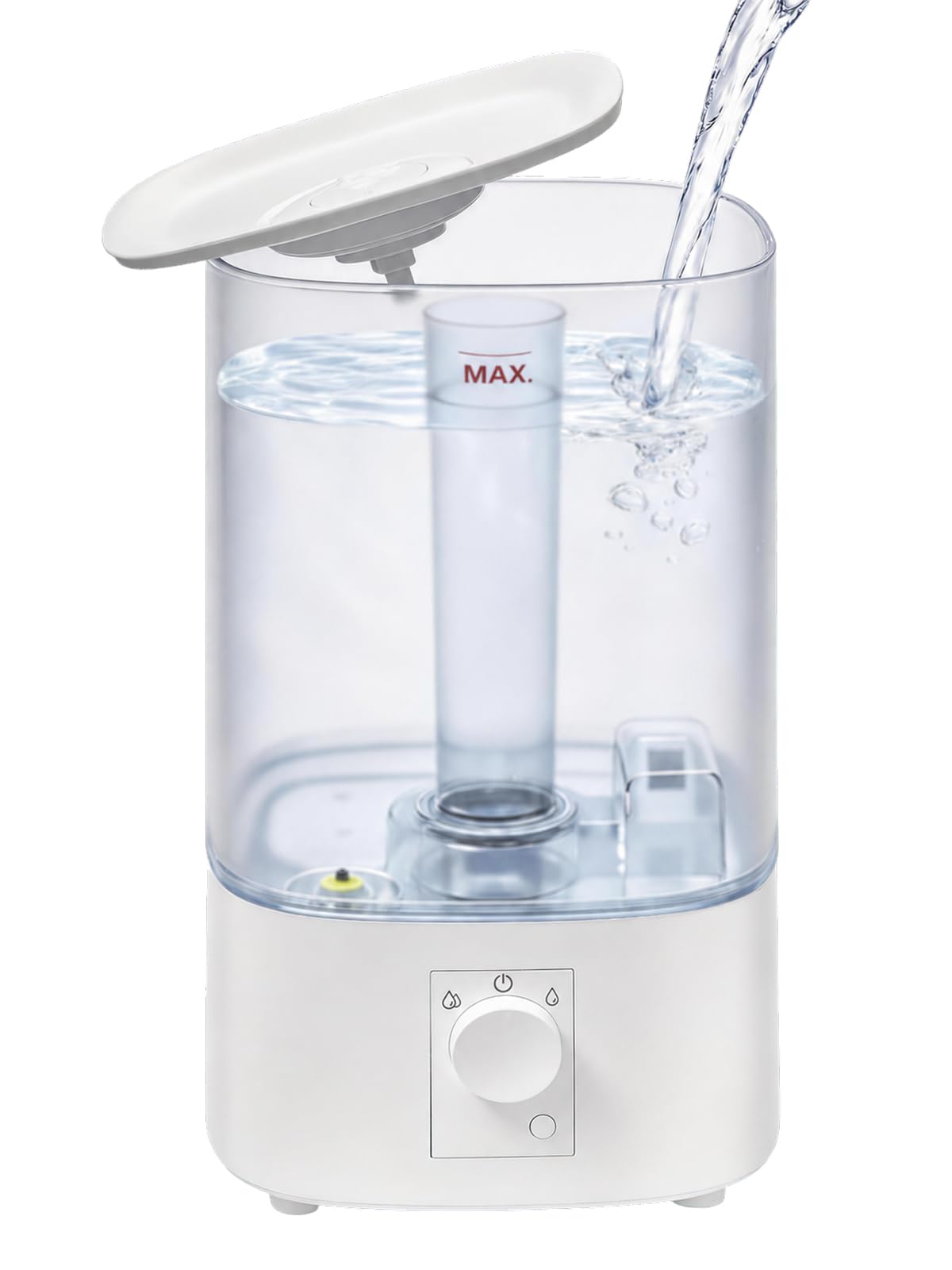 4L Top Fill Humidifiers for Bedroom, Large Room, Kitchen, Baby Nursery and Plant Room, Small Top Fill Air Humidifier with 28dB Quiet Operation, Auto Shut-off for Safety, Adjustable Mist, 20H