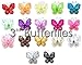 3" (2.54cm) Glitter Butterfly - Party Table Scatter Wedding Craft Card - 12pk