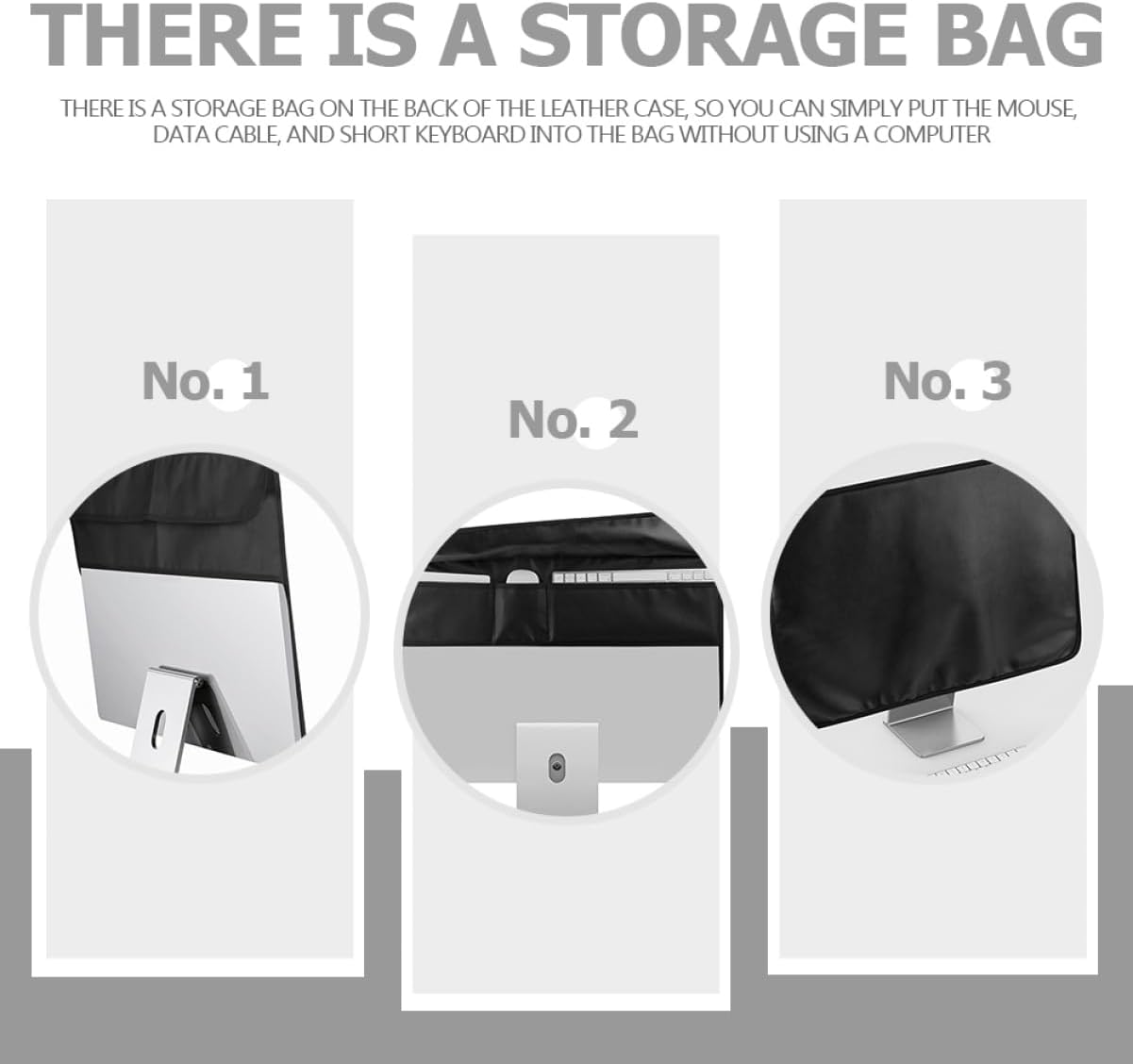 Tofficu Dust Cover Sleeve Monitor Protector for Lightweight and Design to Shield against Dust Scratches and Daily Wear Practical Screen Sleeve for Computer