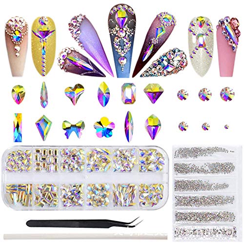 120pcs crystals+1728pcs rhinestone with tweezers and rhinestone p…