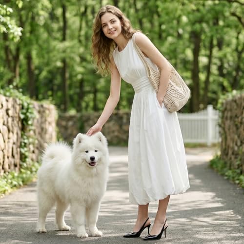 Image of Slingback Heels for Women Pointed Toe Stiletto Pumps High Heel Dress 3.46in
