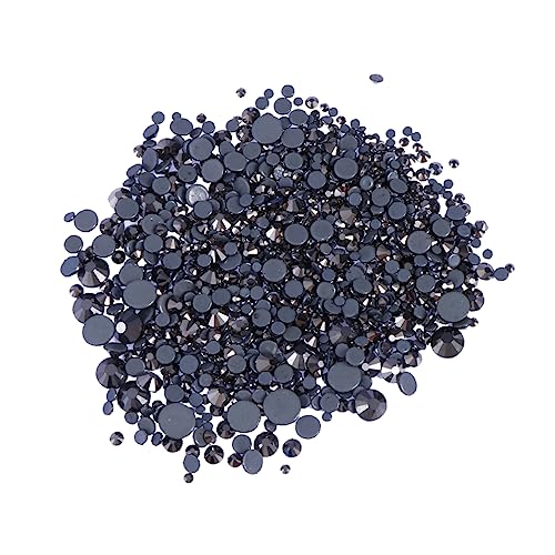 DOITOOL 1000piezas Diamante de Fondo Plano para Manualidades Regalos y Joyería Cuentas de Cristal Semi-artificiales Decorativas Surtidos Kit de Abalorios para Hacer Collares