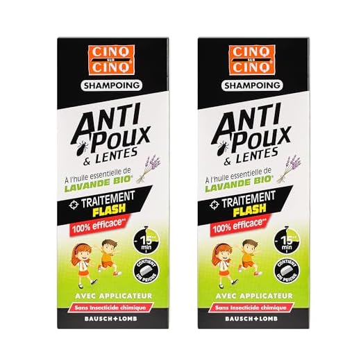 CINQ SUR CINQ - Shampooing anti poux & lentes LAVANDE Bio - 100 ml