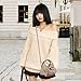 Small Purses for Women Crossbody Bag, Vegan Leather Crossbody Purses and Handbags with Top Carry Handle and Cute Bow Knot(Khaki)