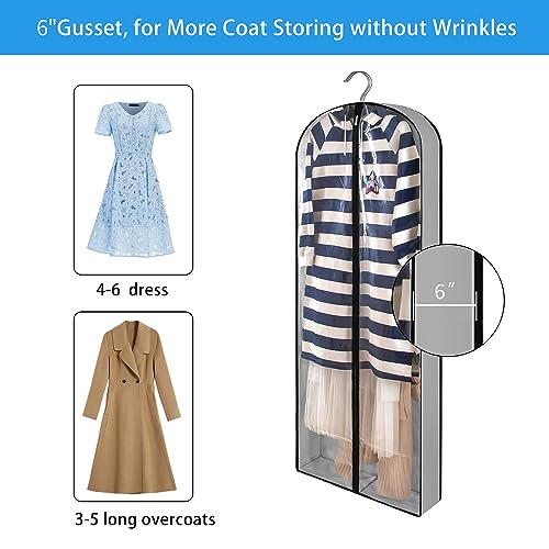 2 Pack Clothes Dress Covers with Zip - Image 2