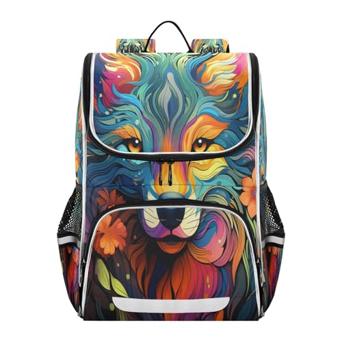 Sac à dos aquarelle paresseux haute capacité idéal pour les cours et sorties