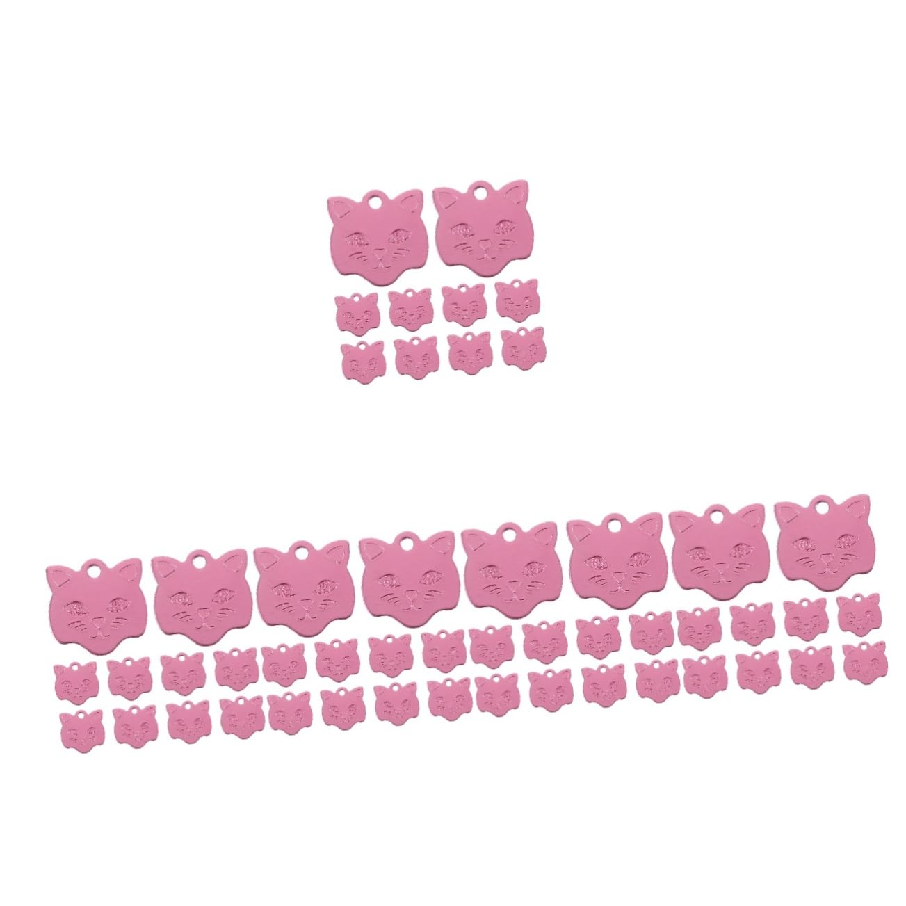 TOYANDONA 5 Set Medaglietta Per Animali Domestici Etichetta Chiacchierata Animale Domestico Tag Collare Per Cani Targhetta Per Il Del Collare Del Cane Lega Di Alluminio Rosa 10 Pezzi*5
