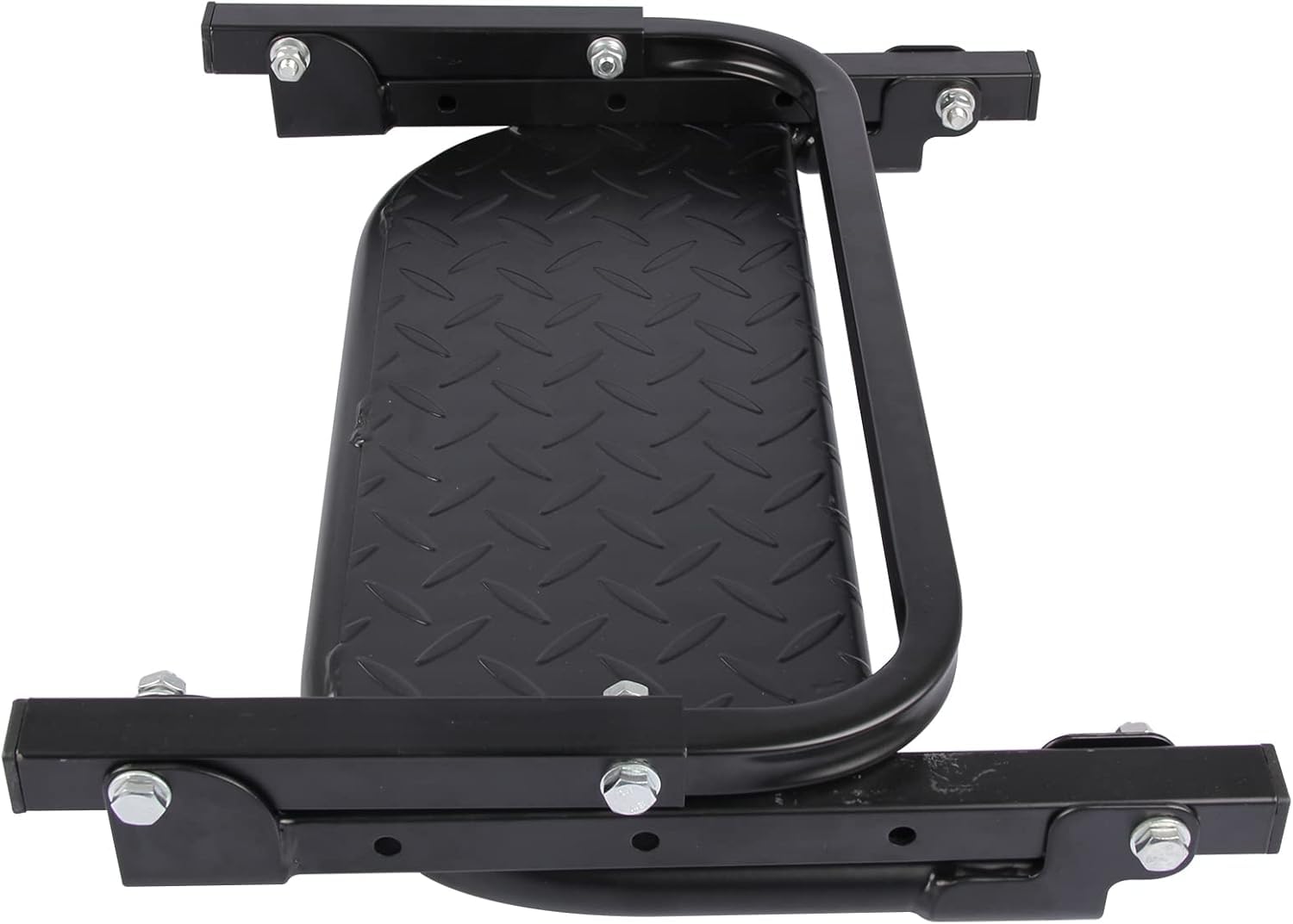 Scalino pieghevole robusto per camion, SUV e camper, montaggio pneumatici regolabili, nero, adatto per pneumatici da 22,9 a 33 cm, capacità 150 kg