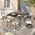 LAUSAINT HOME 7 Pieces Patio Dining Set, Outdoor Furniture Set of 6 Wicker Chairs (2 of Them Swivel) with Soft Cushion and Iron Slats Table Top with Umbrella Hole, Conversation Set for Backyard
