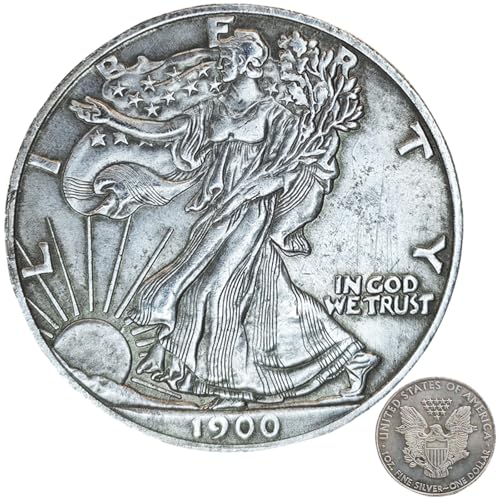 CoinsHistorical CoinsAmazon Silver CoinsBitcoinsRare U.S. CoinsApplicable GiftsPartiesArt ReproductionsCollectiblesMemorabiliaCollectorsGifts1900 (1PCS)