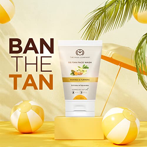 The Man Company De Tan Face Wash for Men with Turmeric & Moringa | Tan Removal, Oil Control & Anti-Pollution | Unclog Pores | Deep Cleansing |... - Image 5