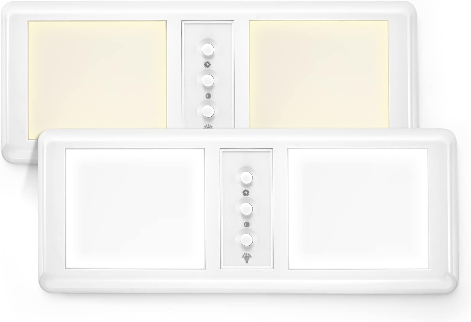 RVshark 12V Led RV Lights Interior, 3-Level Dimmable RV Ceiling Dome Light for Trailer Camper Car with ON/Off Switch, 2 Pack Camper Light Fixture 4000-6000K Natural & Cool White