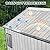 DNYKER 8 x 10 FT Resin Outdoor Storage Shed with Floor, Plastic Outdoor Storage Tool Shed with Windows and Lockable Door, Patio Garden Shed for Lawnmower, Bike, Pool Supply