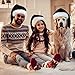 4 Piezas de Gorros de Papá Noel Blanco y Negro Sombrero de...