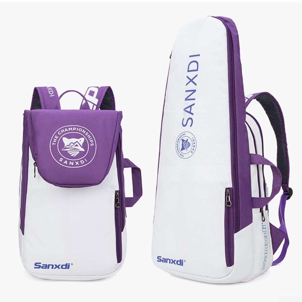 ZYWUOY Sac de rangement pour raquette de tennis, sac à dos de raquette de tennis, squash, badminton, sac à main de transport