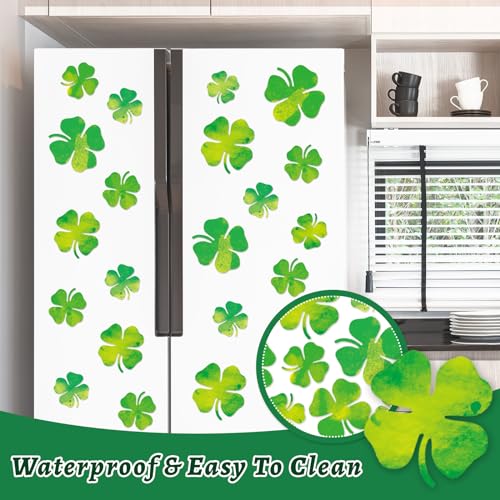 Imanes decorativos trébol para refrigerador 17 piezas miniatura 4