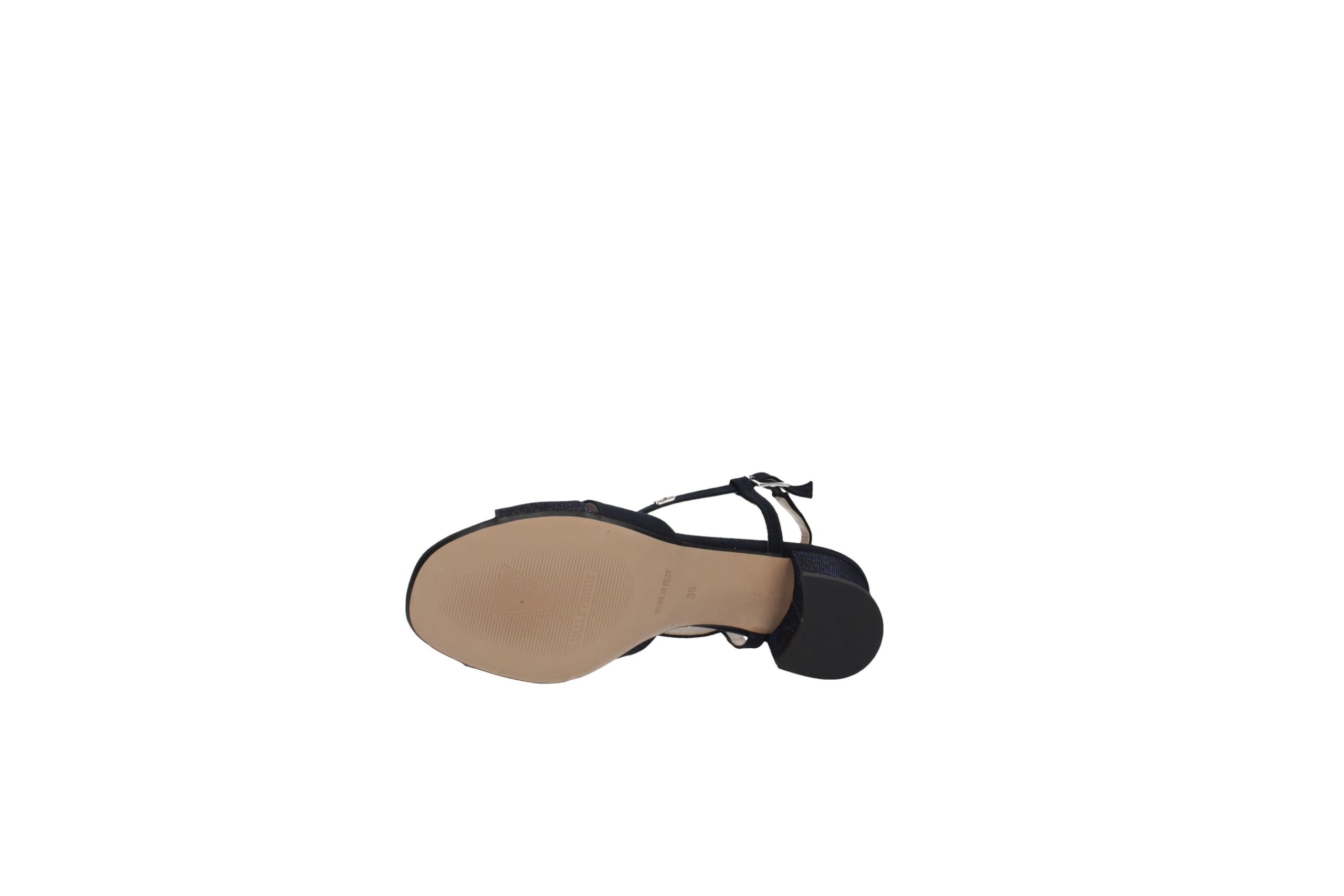Valleverde 28216 Blu Sandali Eleganti con Tacco per Donna in Tessuto