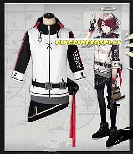 Amazon 格安 即納 新品 Arknights風 アークナイツ 能天使 Exusiai エクシアコスプレ衣装 Cosplay 変装 クリスマス アニメ イベント パーティ コスチューム変装 衣装 女l コスプレ 仮装 通販