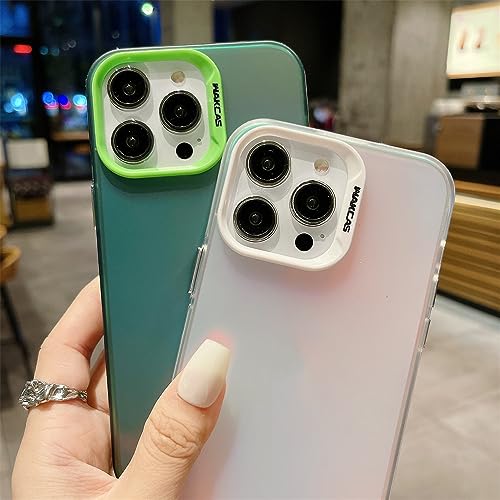 Coque protectrice transparente iPhone 12 ProMax rigide laser vert