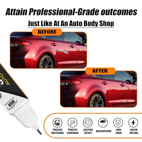 Image of Car Touch up Paint(3Q3 Dark Red /Salsa Red Pearl) Compatible with Toyota, Car Paint Pen Scratch Repair Two-In-One Touch Up Paint, Premium Car Scratch Remover for Deep Scratches