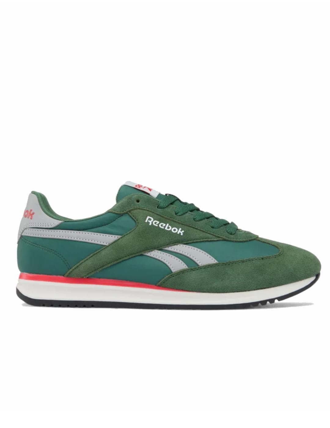 Reebok Unisex World 70 Trainers, Field Green/Grey 2/Sport Red/White/Black, 44.5 EU