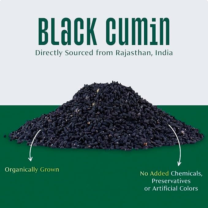 Image of VAHDAM, Black Cumin Whole (2.47oz /70g) Gluten-Free, Non GMO, 100% Raw Black Cumin Seeds Whole Nigella Sativa Seed | Raw Black Cumin Seed from India | Vegan & Gluten free Kalonji Seed