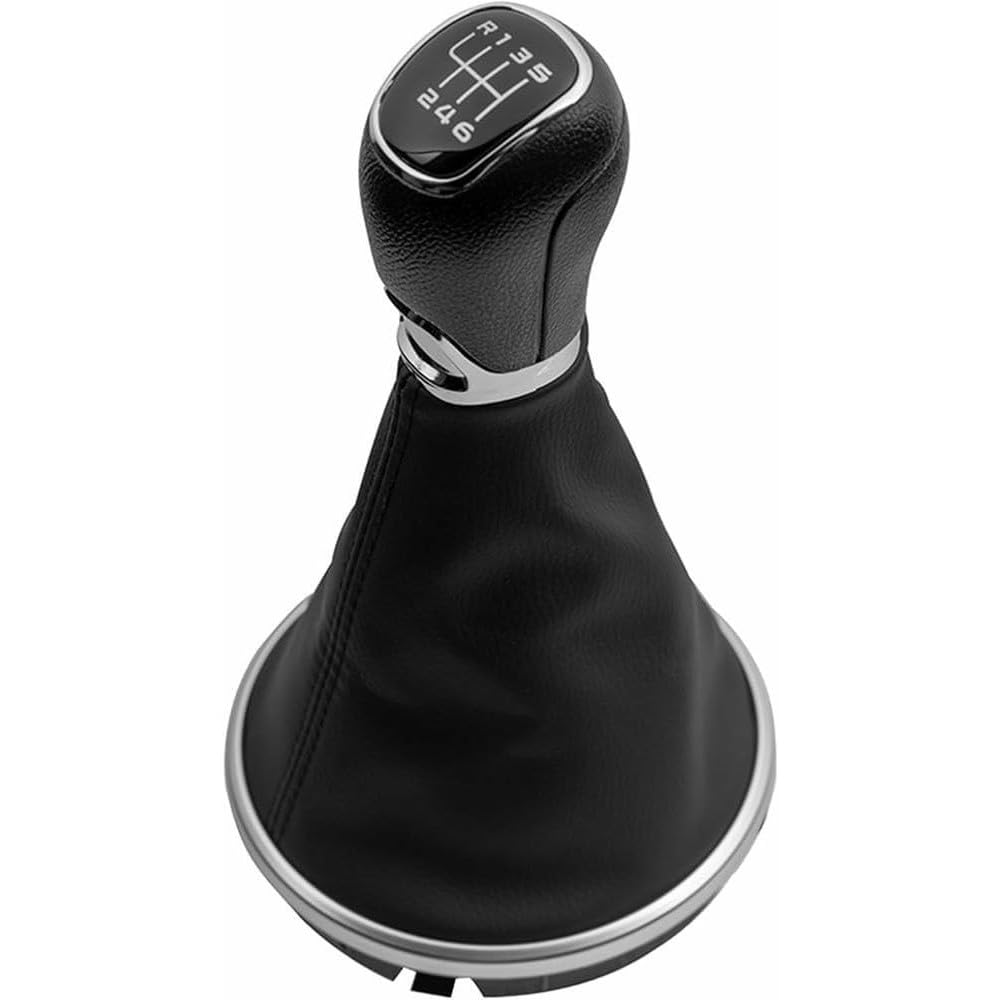 GZNBB Car Manual Gear Shift Knob Boot Cover Gaiter Lever Shifter Handle Stick, for Skoda Fabia-2 II MK2 Combi Scout 2007-2014