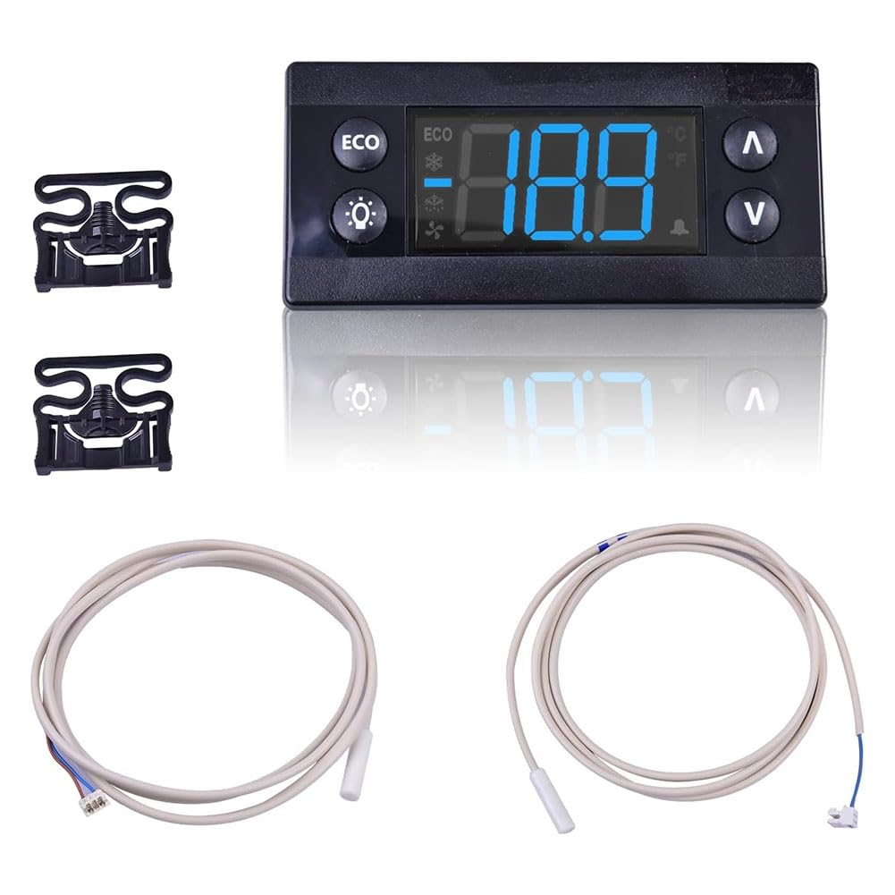 Ijsdnvjndx As Shown Temperature Controller Kit Electronic Refrigeration Controller With Sensor Compatible With 080G3491